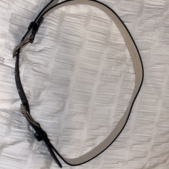 Black leather belt - Picture 2 of 3